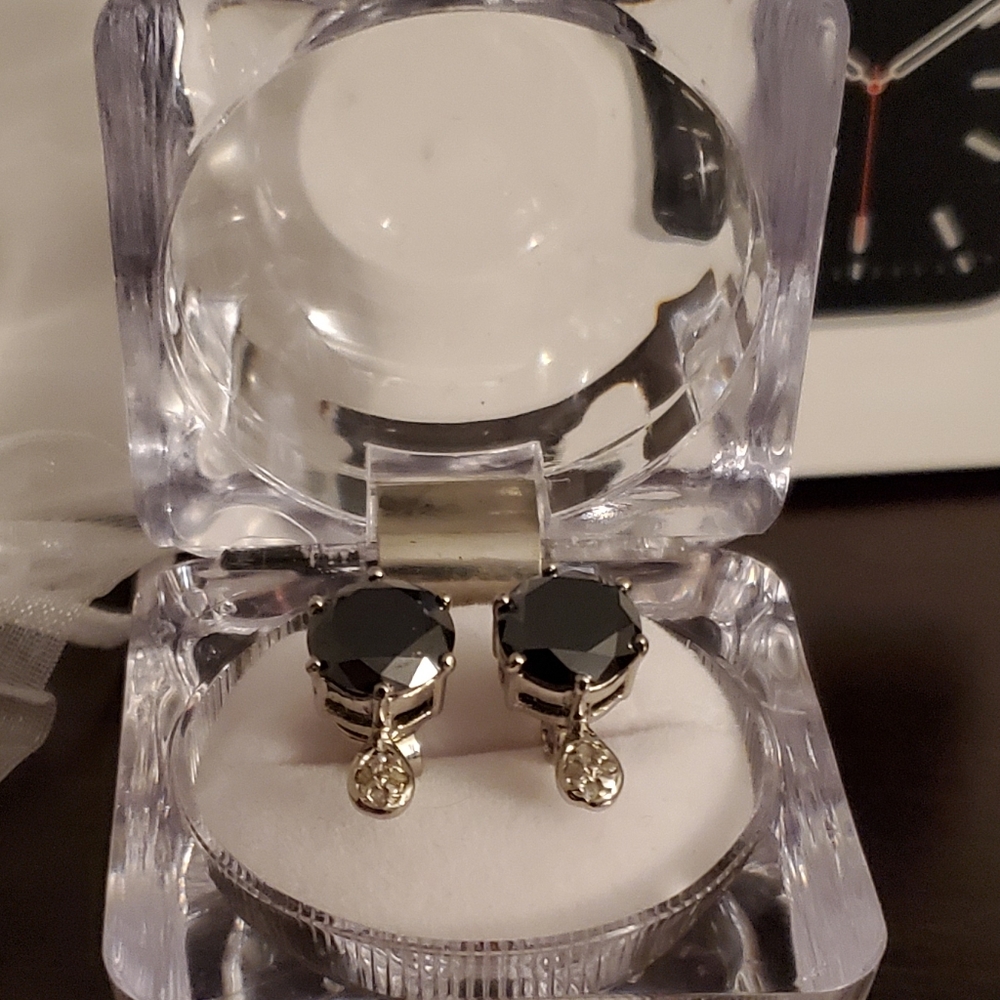 Black Diamond Earrings